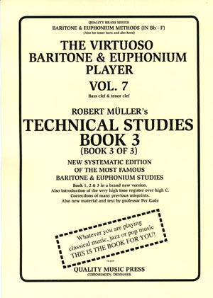 <strong> 7A) The Virtuoso Baritone & Euphonium Player. Vol. 7.</strong><BR>Technical Studies. Book 3.<br></strong><font color="blue">Click on picture to read more.