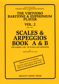 <strong> 2A) The Virtuoso Baritone & Euphonium Player. Vol. 2.</strong><BR>The Famous A-B-C of Scales & Arpeggios, Book A & B.<br></strong><font color="blue">Click on picture to read more. <strong> 2A) The Virtuoso Baritone & Euphonium Player. Vol. 2.</strong><BR>The Famous A-B-C of Scales & Arpeggios, Book A & B.<br></strong><font color="blue">Click on picture to read more.